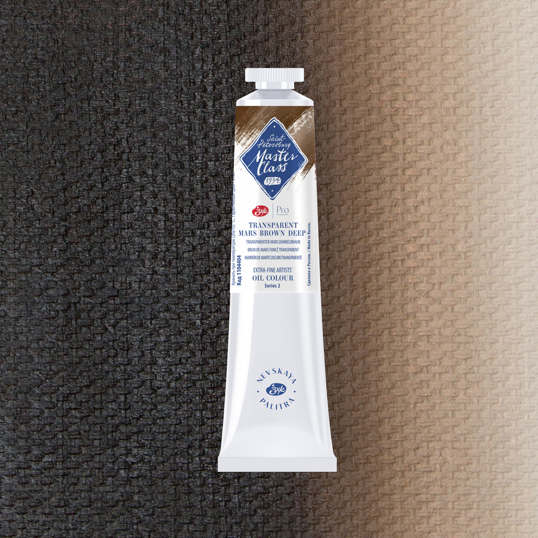 Oil colour "Master Class", Transparent Mars Brown Deep, tube, № 404