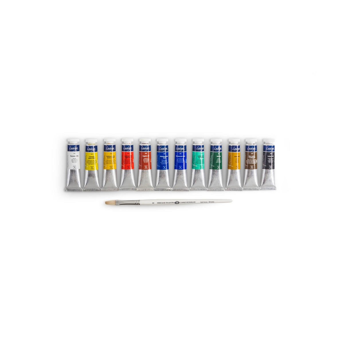 Oil painting set "Ladoga", wooden box
