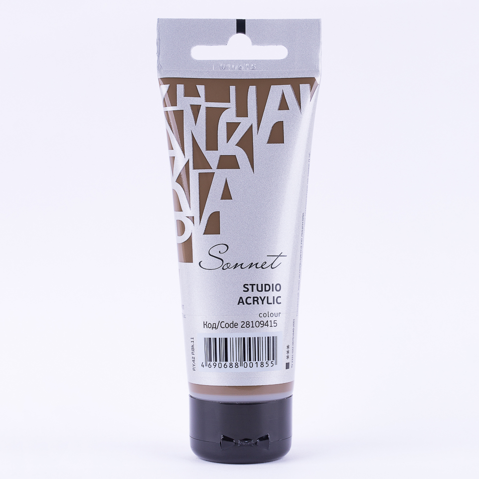 Acrylic colour Sonnet, Raw Umber, tube. № 415