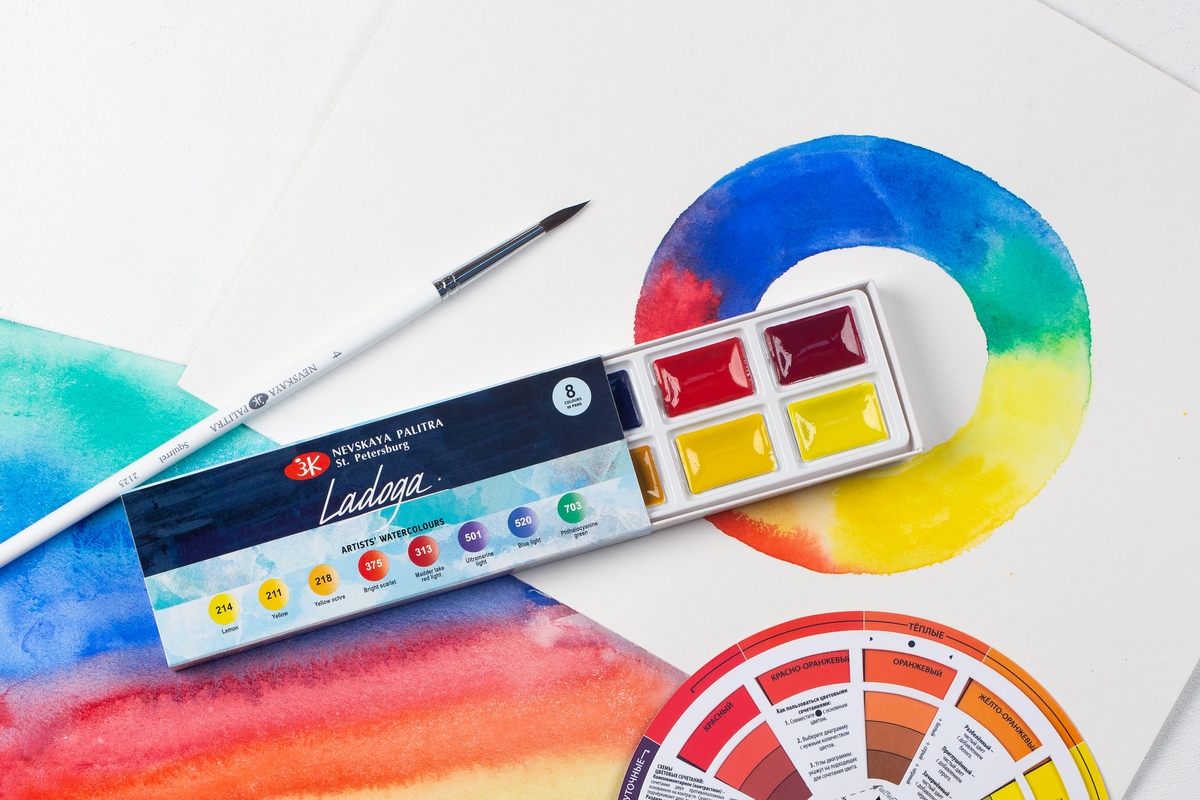 Watercolour painting set "Ladoga"